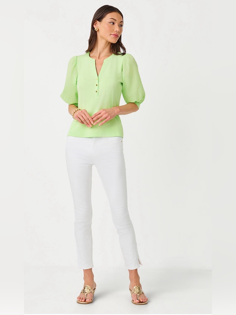 NWT size 12 Lilly South Ocean High Rise Skinny Resort White